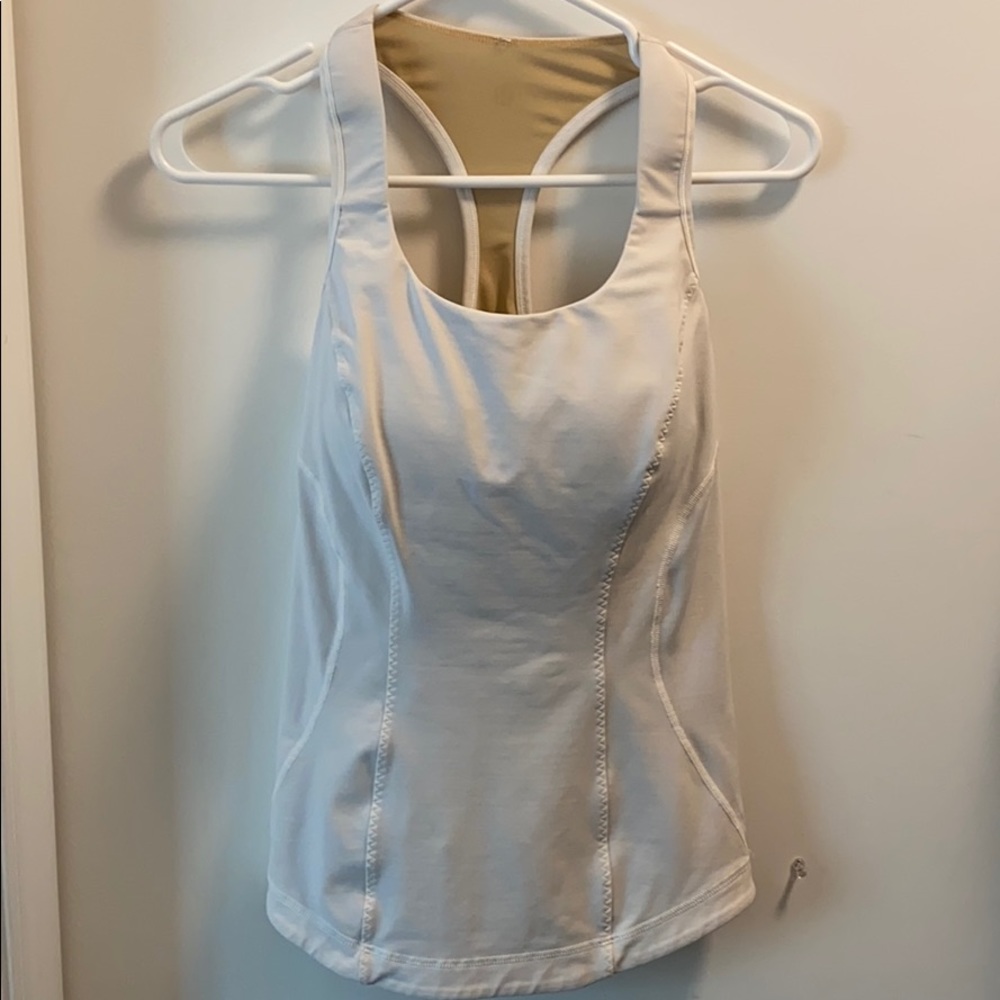 Lululemon White Tank Top